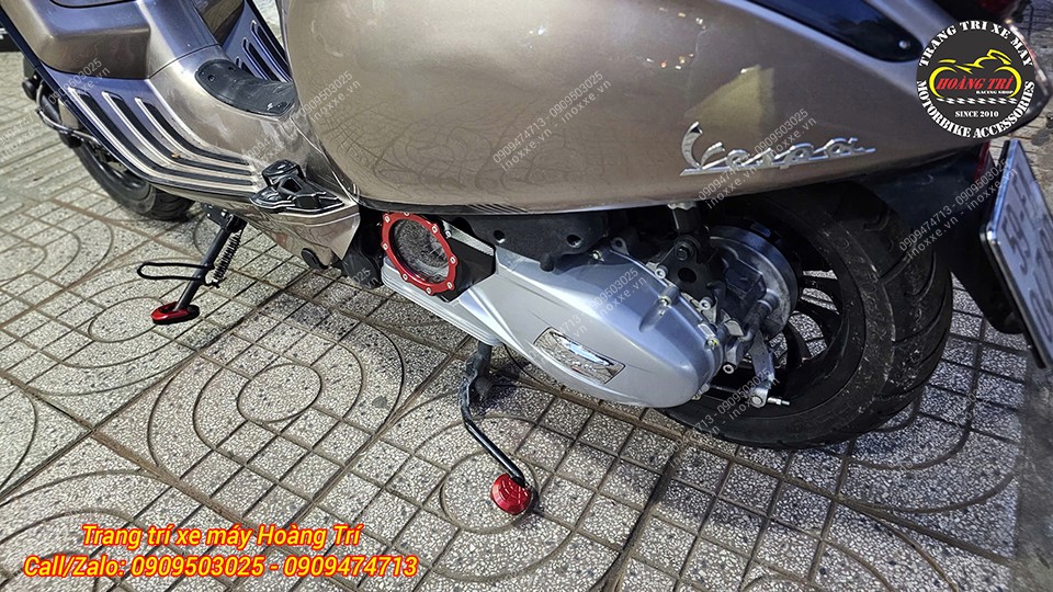 Đế chân chống đứng Vespa Sprint/Primavera nhôm CNC